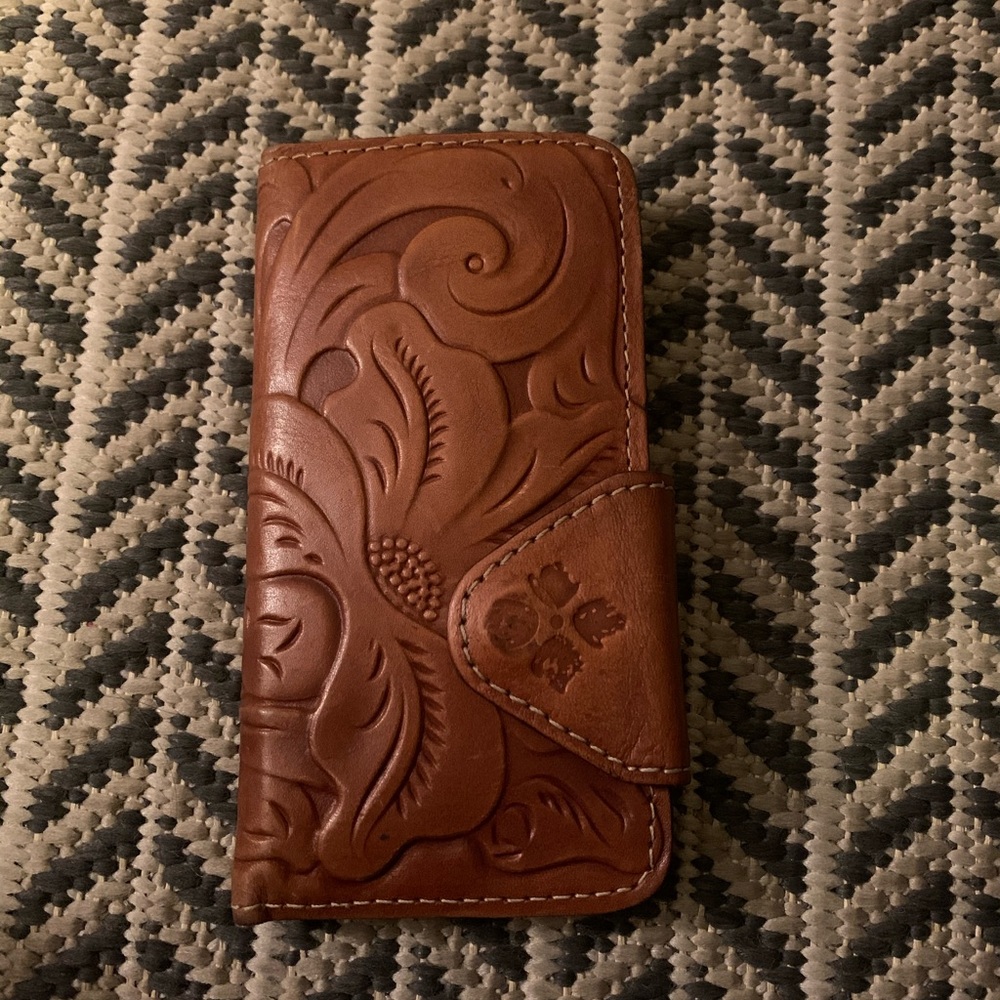 Patricia Nash designer leather phone case